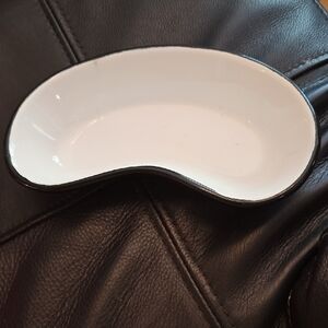 Modern White and Black Bath Accessory Set